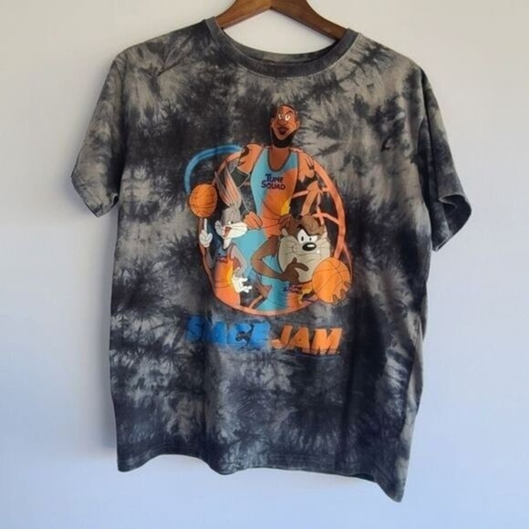Space Jam Men's Bugs Taz LeBron Tie Dye Tshirt Size Large - Picture 4 of 7